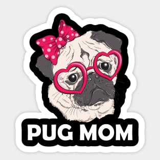 Pug Mom Sticker